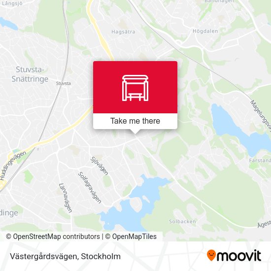 Västergårdsvägen map