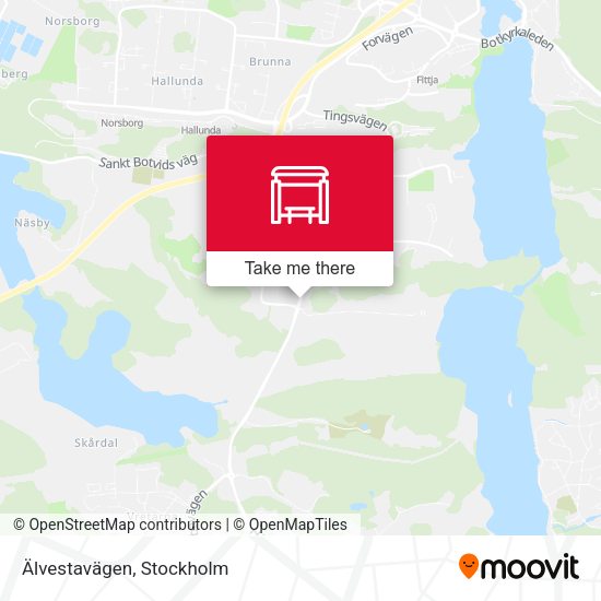 Älvestavägen map