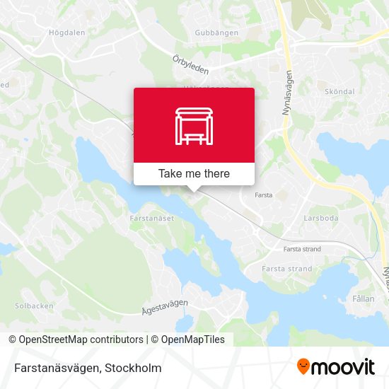 Farstanäsvägen map