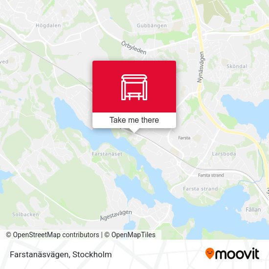 Farstanäsvägen map