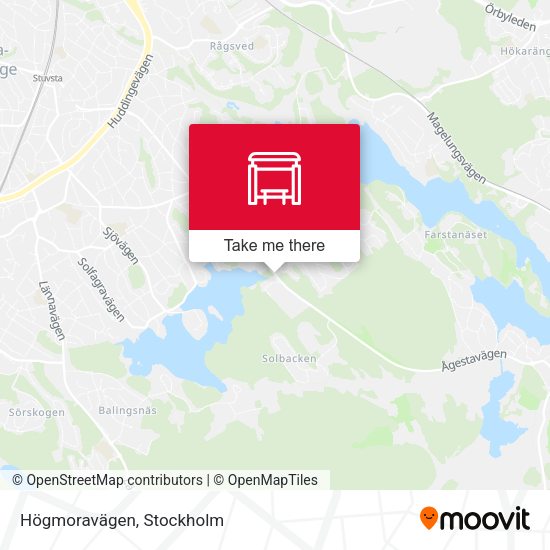 Högmoravägen map