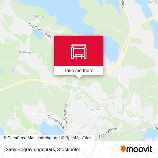 Säby Begravningsplats map