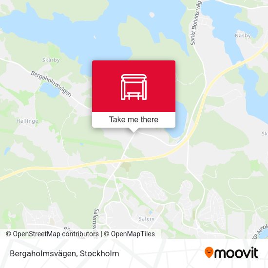 Bergaholmsvägen map