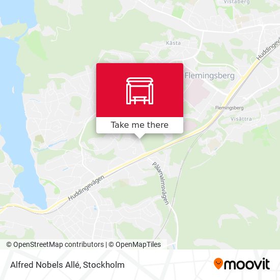 Alfred Nobels Allé map