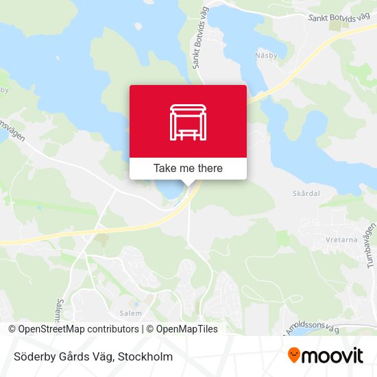 Söderby Gårds Väg map