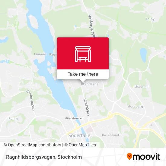 Ragnhildsborgsvägen map