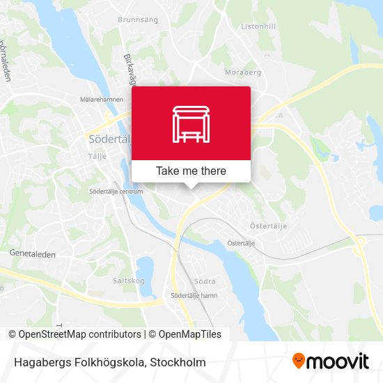 Hagabergs Folkhögskola map