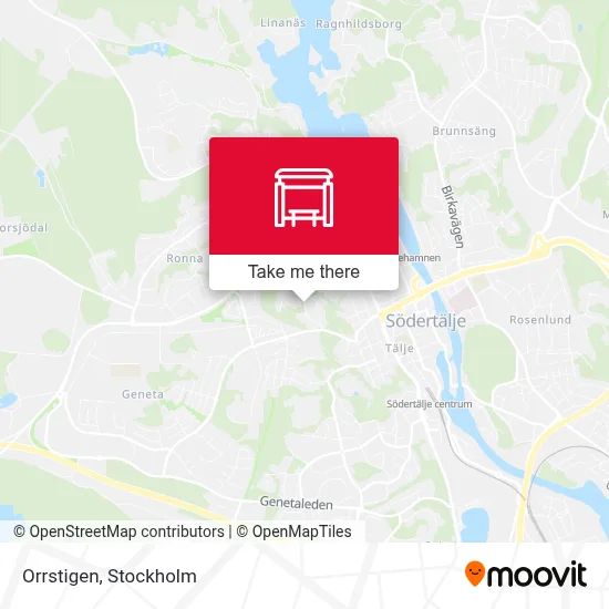 Orrstigen map