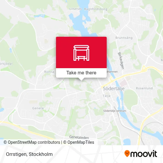 Orrstigen map