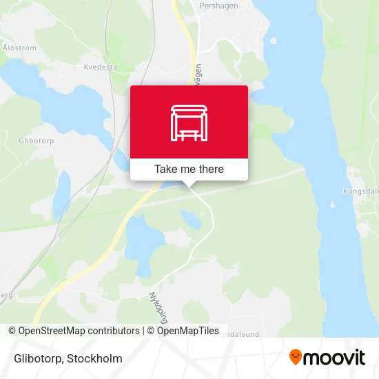 Glibotorp map