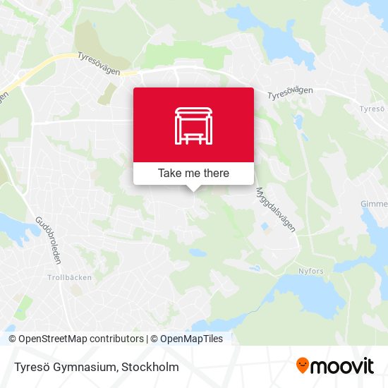 Tyresö Gymnasium map