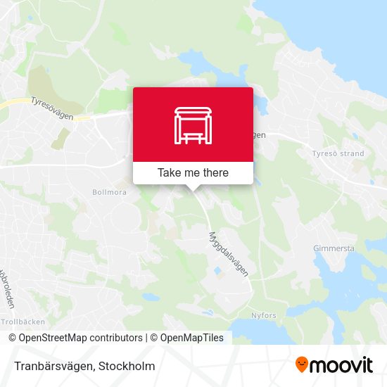 Tranbärsvägen map