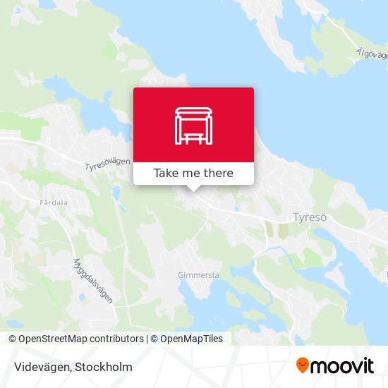 Videvägen map