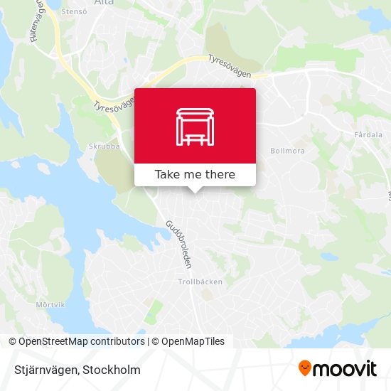 Stjärnvägen map