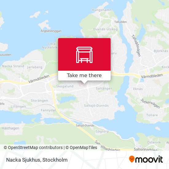 Nacka Sjukhus map