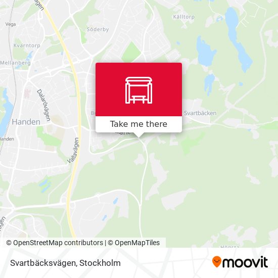 Svartbäcksvägen map