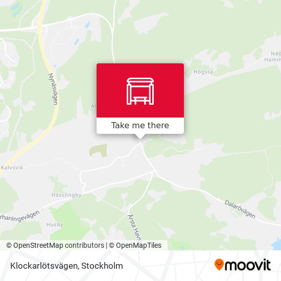 Klockarlötsvägen map