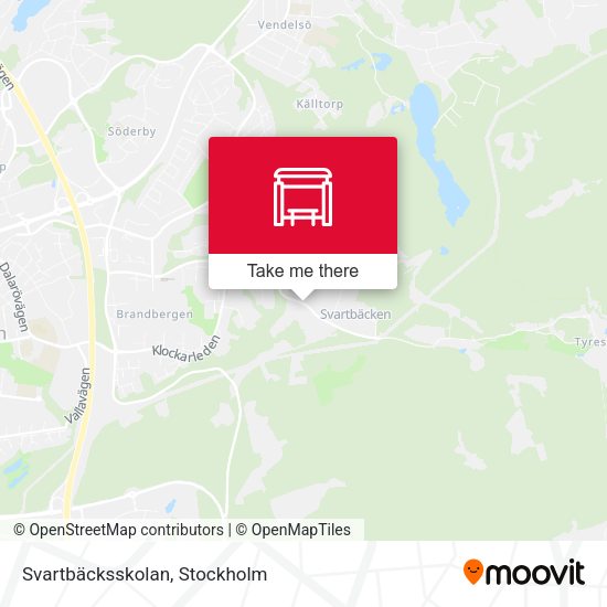 Svartbäcksskolan map