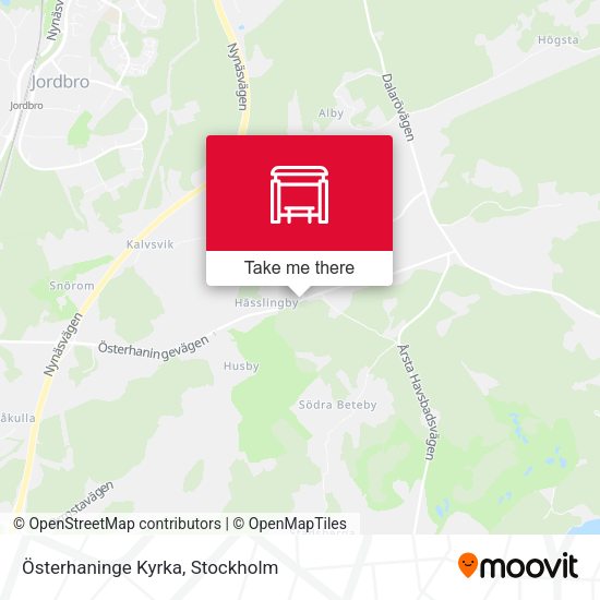 Österhaninge Kyrka map
