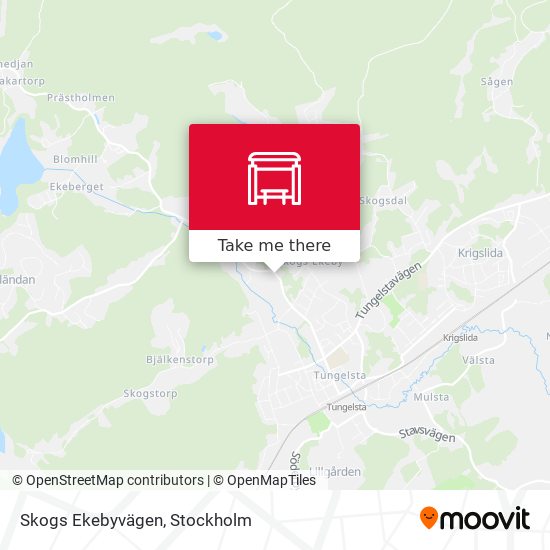 Skogs Ekebyvägen map