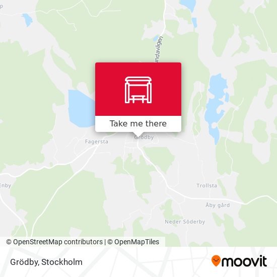 Grödby map