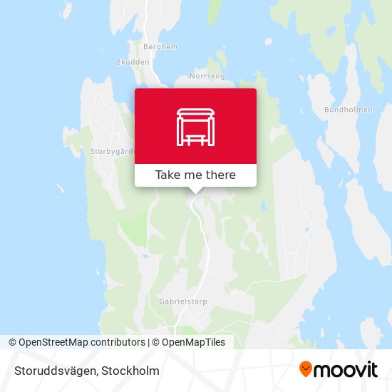 Storuddsvägen map