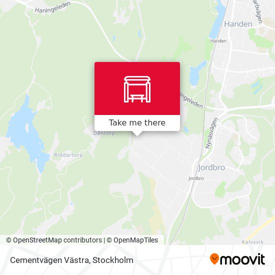 Cementvägen Västra map