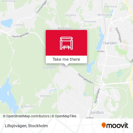 Lillsjövägen map