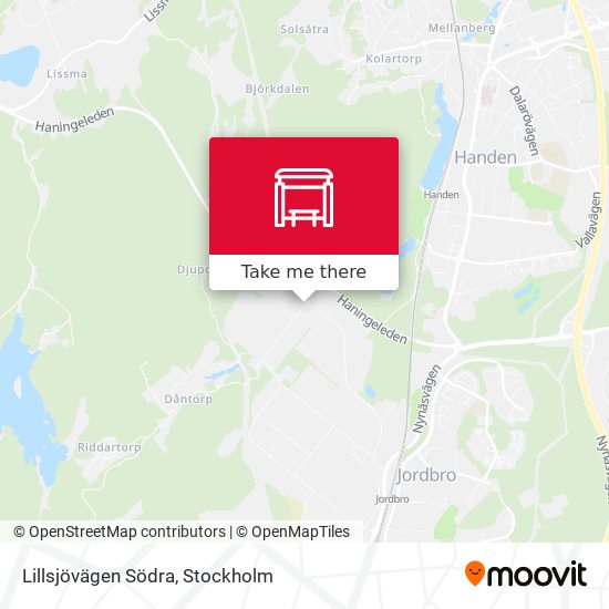 Lillsjövägen Södra map