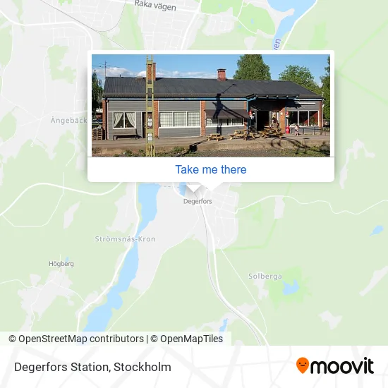 Degerfors Station map