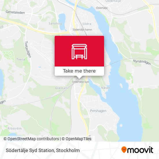 Södertälje Syd Station map