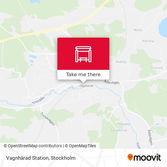 Vagnhärad Station map