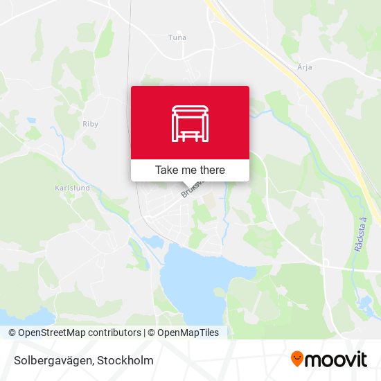 Solbergavägen map