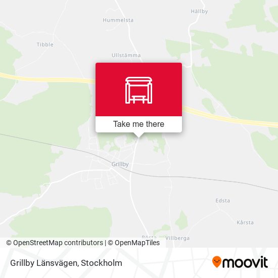 Grillby Länsvägen map