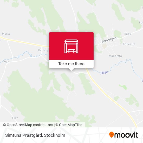 Simtuna Prästgård map
