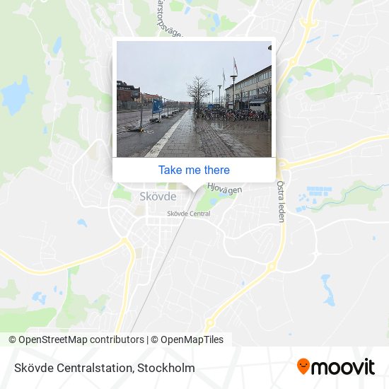 Skövde Centralstation map