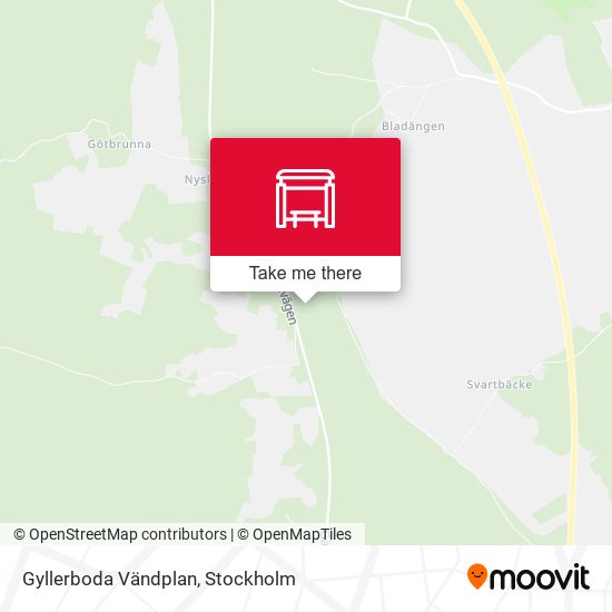 Gyllerboda Vändplan map