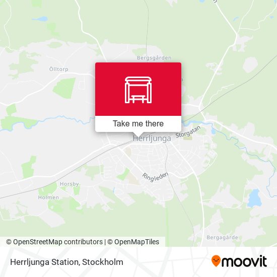 Herrljunga Station map