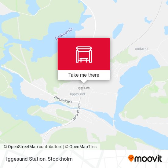 Iggesund Station map