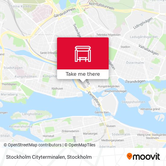 Stockholm Cityterminalen map