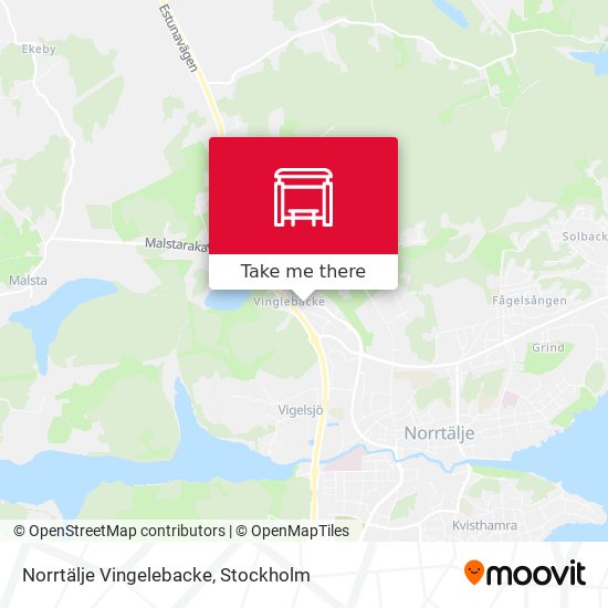 Norrtälje Vingelebacke map