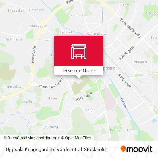 Uppsala Kungsgärdets Vårdcentral map