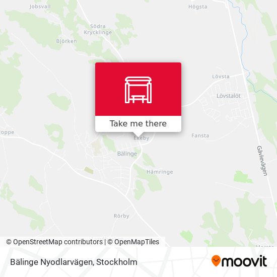 Bälinge Nyodlarvägen map