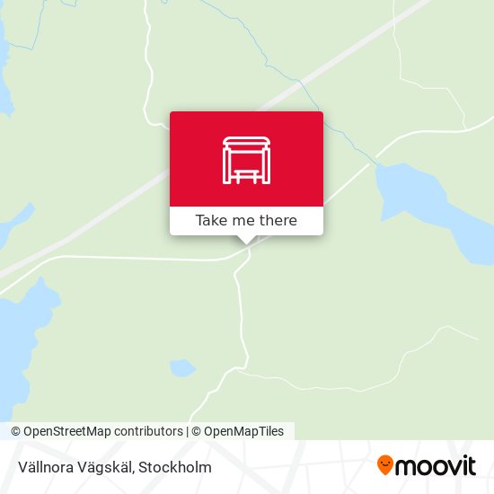 Vällnora Vägskäl map