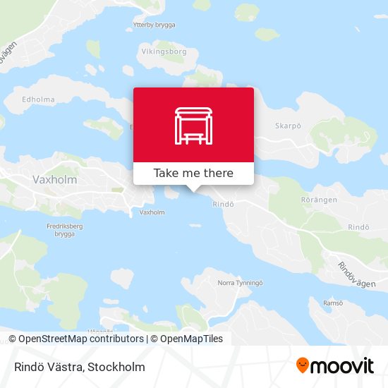 Rindö Västra map