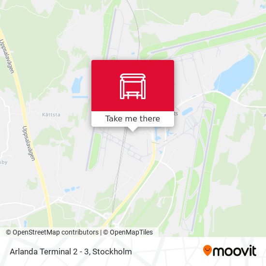 Arlanda Terminal 2 - 3 map