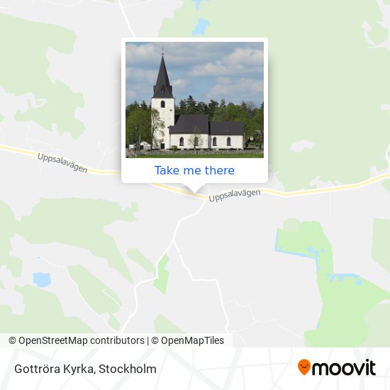 Gottröra Kyrka map