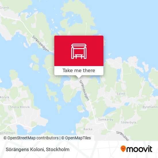 Sörängens Koloni map