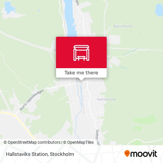 Hallstaviks Station map