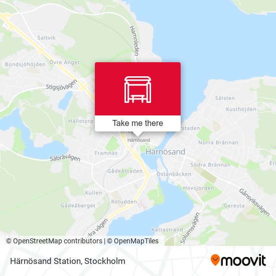 Härnösand Station map